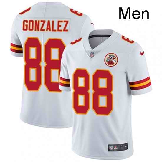 Men Nike Kansas City Chiefs 88 Tony Gonzalez White Vapor Untouchable Limited Player NFL Jersey
